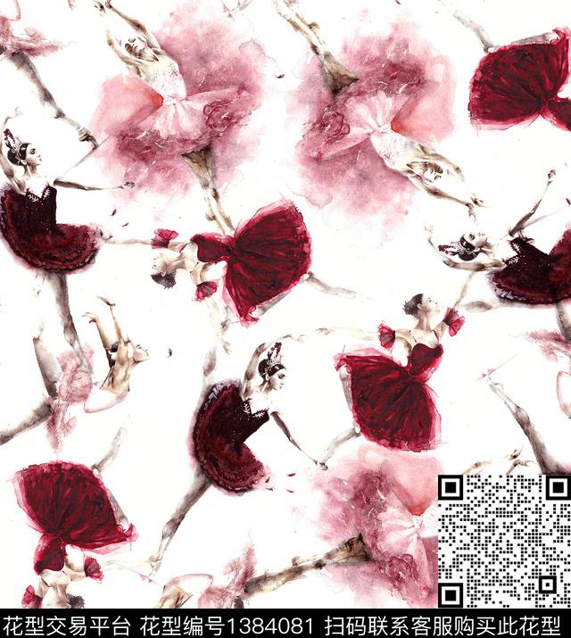 笔触小碎花手绘抽象数码印花华亿平台下载（图片编号: 1384081） - 瓦栏（Walan）