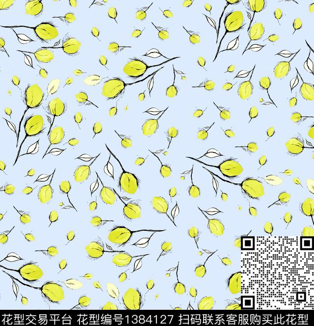 蘑菇小碎花大牌走秀传统印花华亿平台下载（图片编号: 1384127） - 瓦栏（Walan）