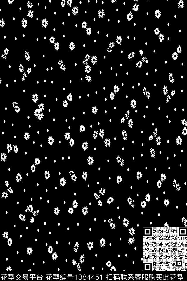 花卉雪纺大牌风传统印花华亿平台下载（图片编号: 1384451） - 瓦栏（Walan）