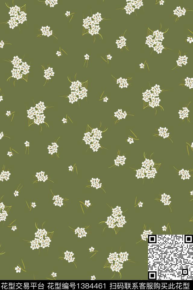 几何大牌风小碎花数码印花华亿平台下载（图片编号: 1384461） - 瓦栏（Walan）