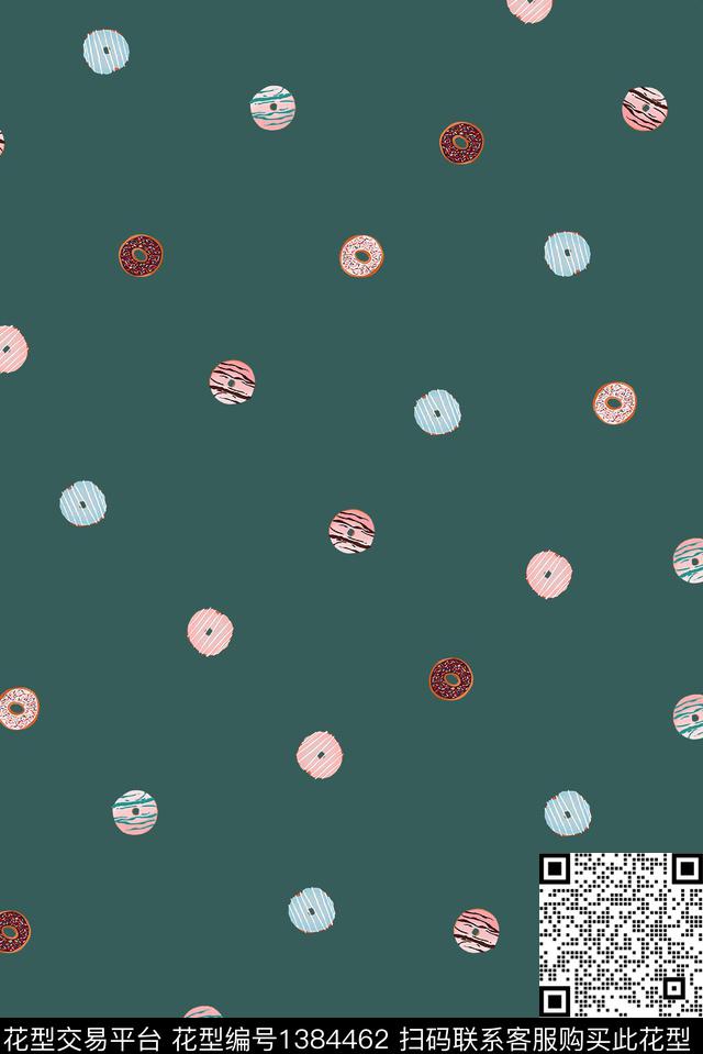 几何大牌风小碎花数码印花华亿平台下载（图片编号: 1384462） - 瓦栏（Walan）