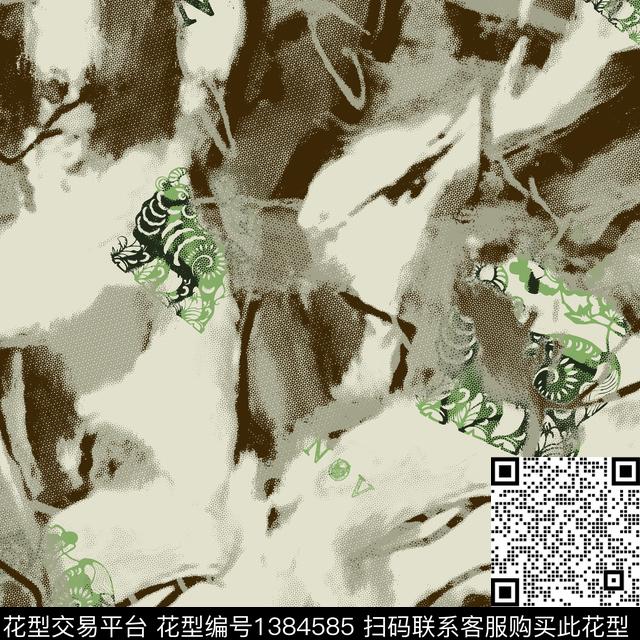 几何男装抽象男装传统印花华亿平台下载（图片编号: 1384585） - 瓦栏（Walan）