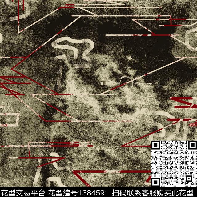 几何男装抽象男装传统印花华亿平台下载（图片编号: 1384591） - 瓦栏（Walan）