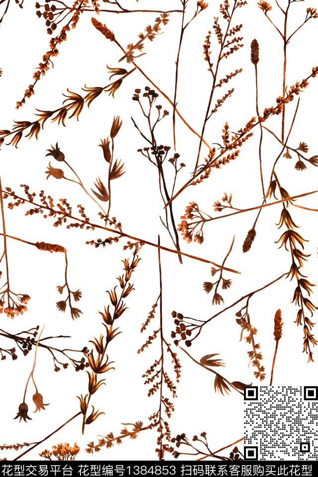 大牌风抽象小清新数码印花华亿平台下载（图片编号: 1384853） - 瓦栏（Walan）