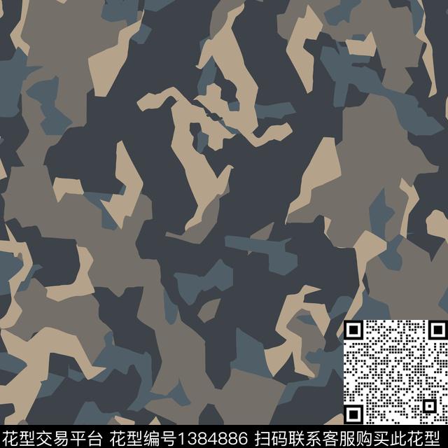 几何时尚男装传统印花华亿平台下载（图片编号: 1384886） - 瓦栏（Walan）