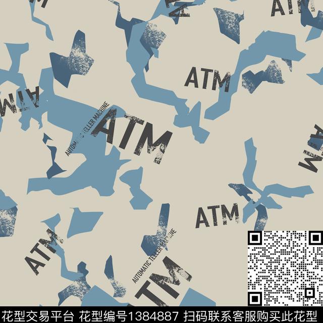 时尚字母男装传统印花华亿平台下载（图片编号: 1384887） - 瓦栏（Walan）