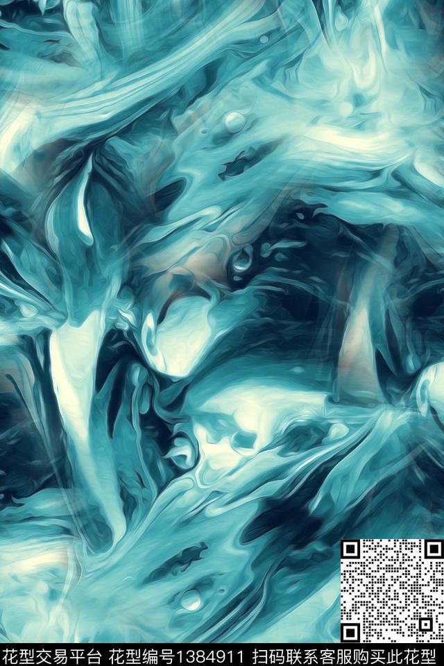 迷彩大牌风抽象数码印花华亿平台下载（图片编号: 1384911） - 瓦栏（Walan）