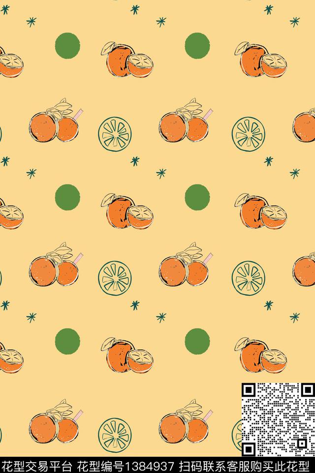 几何小清新趣味传统印花华亿平台下载（图片编号: 1384937） - 瓦栏（Walan）