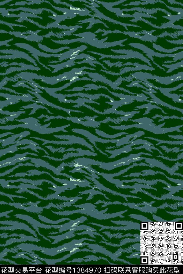 几何动物纹大牌风数码印花华亿平台下载（图片编号: 1384970） - 瓦栏（Walan）