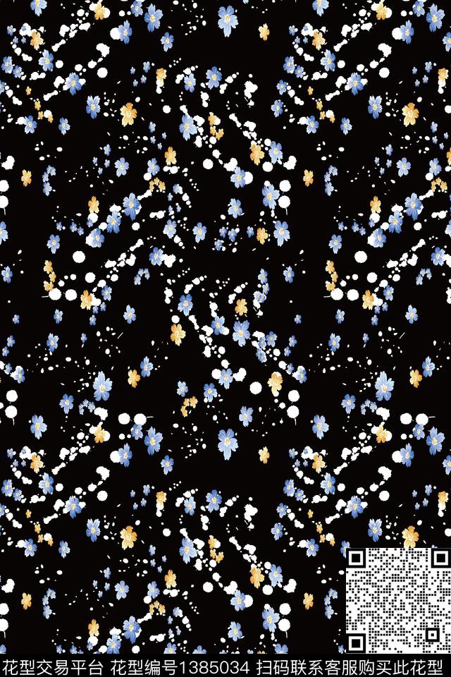 雪纺大牌风小清新传统印花华亿平台下载（图片编号: 1385034） - 瓦栏（Walan）