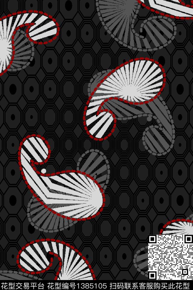 几何男装满版花迷彩传统印花华亿平台下载（图片编号: 1385105） - 瓦栏（Walan）