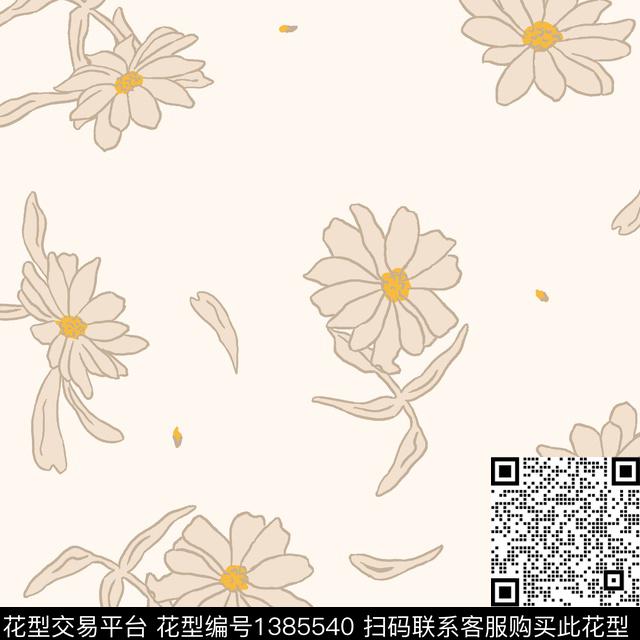 简约花卉大牌风传统印花华亿平台下载（图片编号: 1385540） - 瓦栏（Walan）