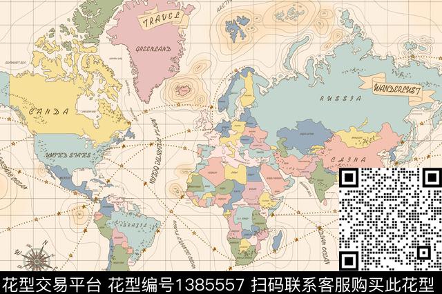 星星地图字母传统印花华亿平台下载（图片编号: 1385557） - 瓦栏（Walan）