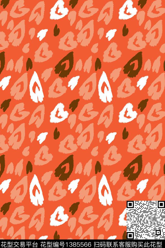 时尚彩底花卉绿植树叶传统印花华亿平台下载（图片编号: 1385566） - 瓦栏（Walan）