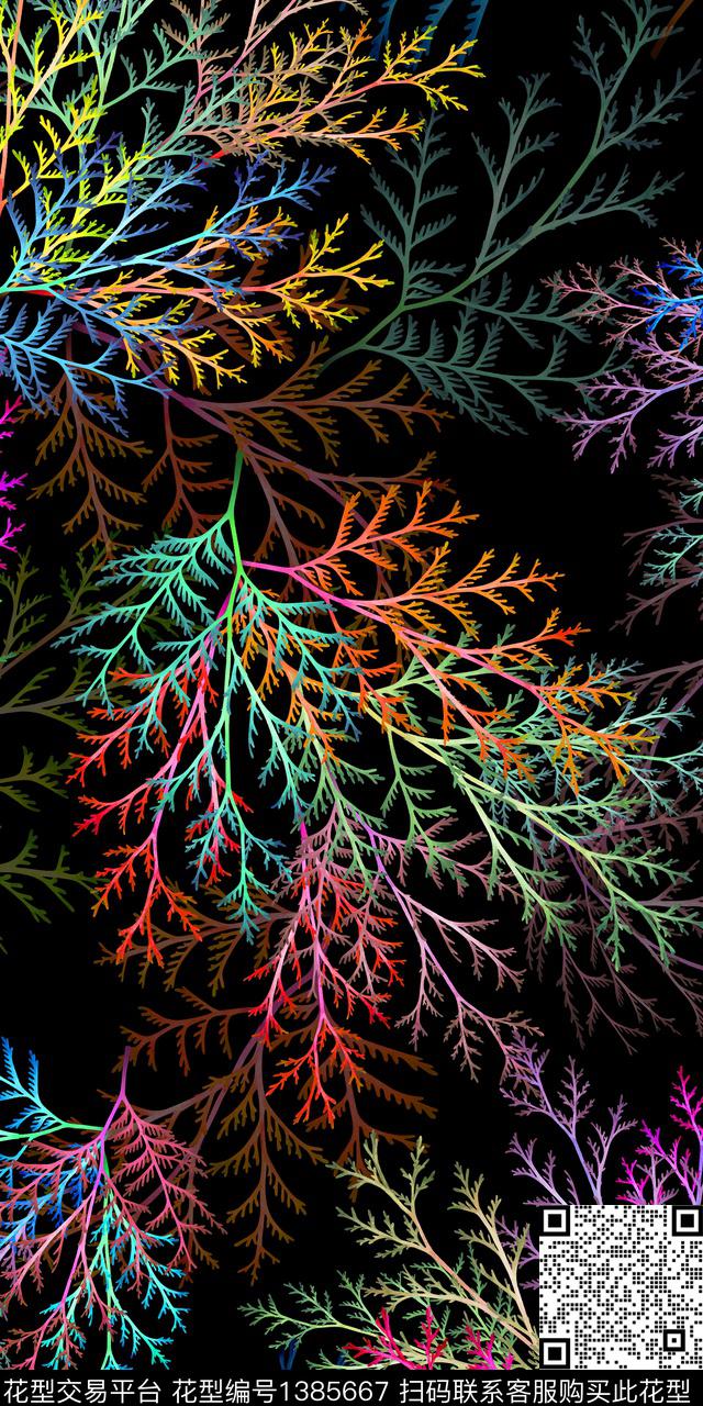 几何民族风大牌风数码印花华亿平台下载（图片编号: 1385667） - 瓦栏（Walan）