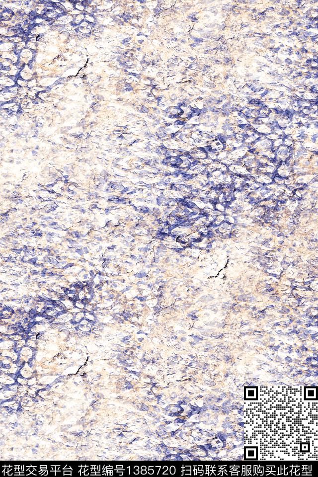 肌理水彩抽象花卉数码印花华亿平台下载（图片编号: 1385720） - 瓦栏（Walan）