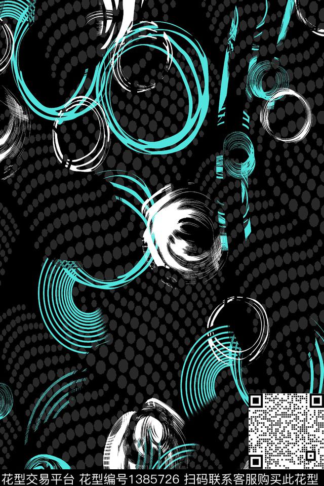 几何男装满版花大牌风传统印花华亿平台下载（图片编号: 1385726） - 瓦栏（Walan）