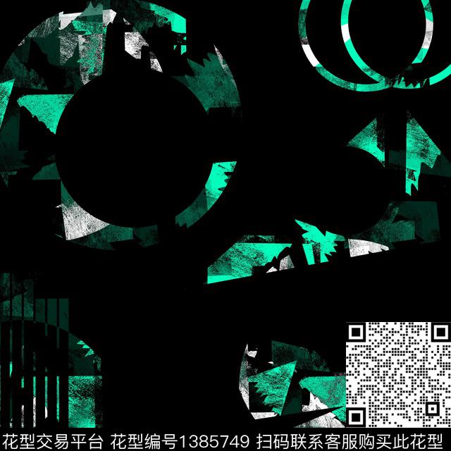 几何抽象男装大牌风传统印花华亿平台下载（图片编号: 1385749） - 瓦栏（Walan）