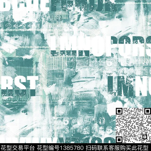 时尚字母男装传统印花华亿平台下载（图片编号: 1385780） - 瓦栏（Walan）