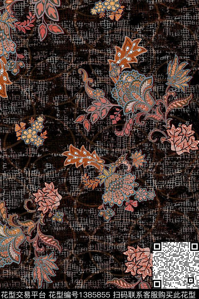 肌理底纹中老年数码印花华亿平台下载（图片编号: 1385855） - 瓦栏（Walan）