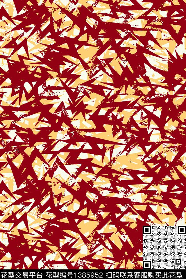 几何肌理羽绒服传统印花华亿平台下载（图片编号: 1385952） - 瓦栏（Walan）