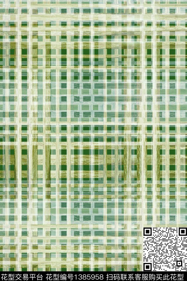 几何肌理格子数码印花华亿平台下载（图片编号: 1385958） - 瓦栏（Walan）