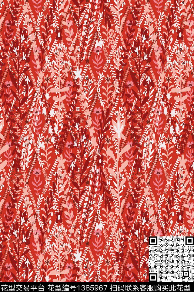 肌理民族风大牌风数码印花华亿平台下载（图片编号: 1385967） - 瓦栏（Walan）