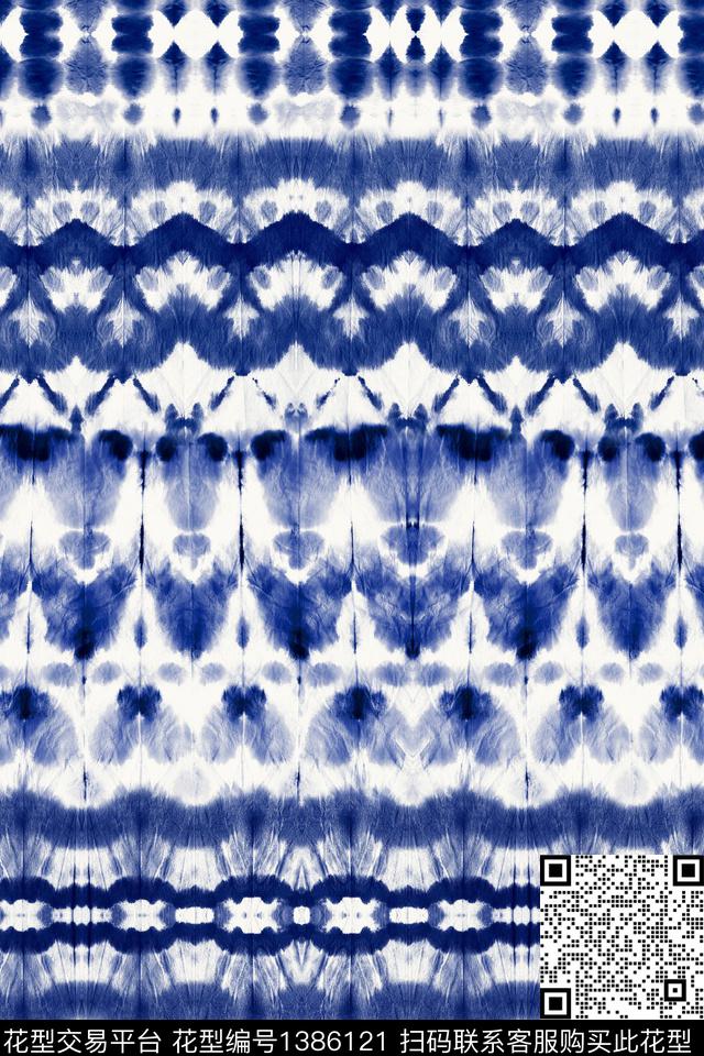 几何扎染华亿平台大牌风数码印花华亿平台下载（图片编号: 1386121） - 瓦栏（Walan）