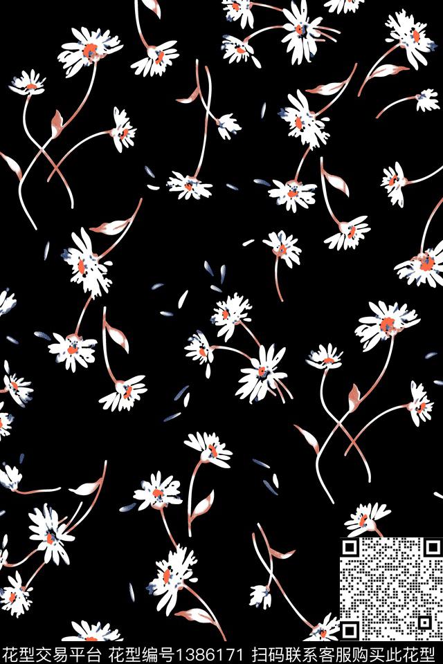 家居服年轻女性小碎花数码印花华亿平台下载（图片编号: 1386171） - 瓦栏（Walan）