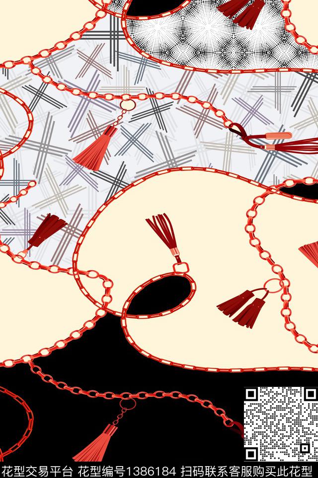 几何大牌风条纹数码印花华亿平台下载（图片编号: 1386184） - 瓦栏（Walan）