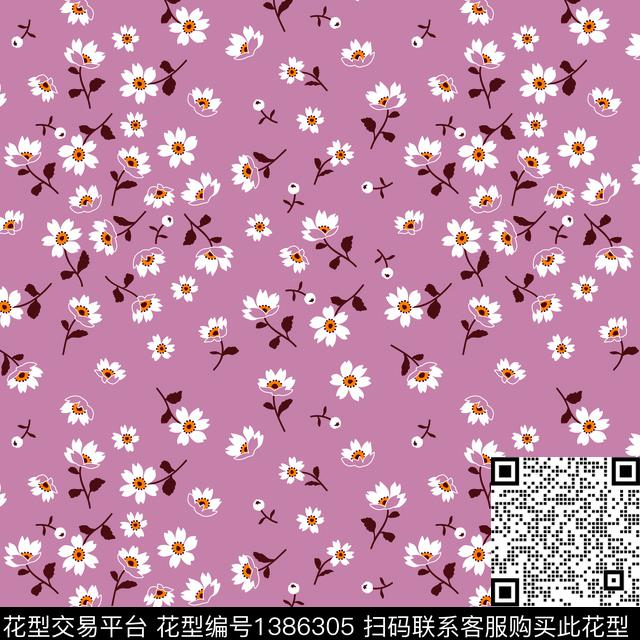 几何小碎花绿植传统印花华亿平台下载（图片编号: 1386305） - 瓦栏（Walan）