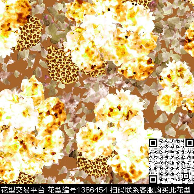 几何动物纹花卉数码印花华亿平台下载（图片编号: 1386454） - 瓦栏（Walan）