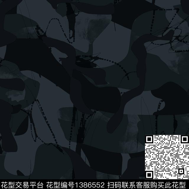 几何抽象男装大牌风传统印花华亿平台下载（图片编号: 1386552） - 瓦栏（Walan）