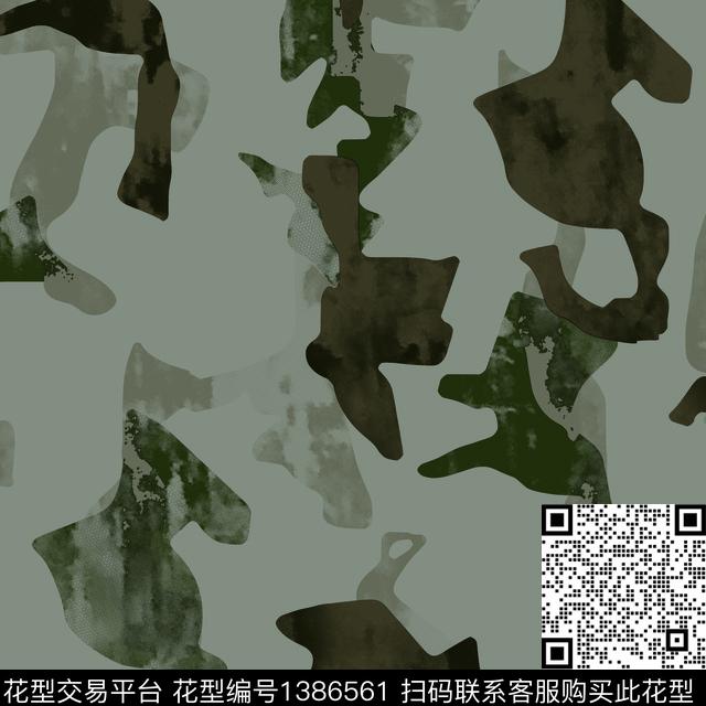 几何抽象男装大牌风传统印花华亿平台下载（图片编号: 1386561） - 瓦栏（Walan）