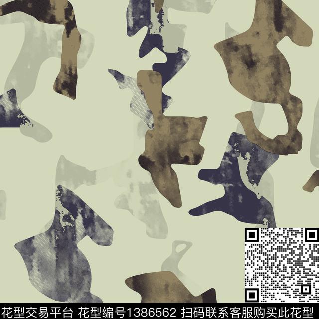 几何抽象男装大牌风传统印花华亿平台下载（图片编号: 1386562） - 瓦栏（Walan）