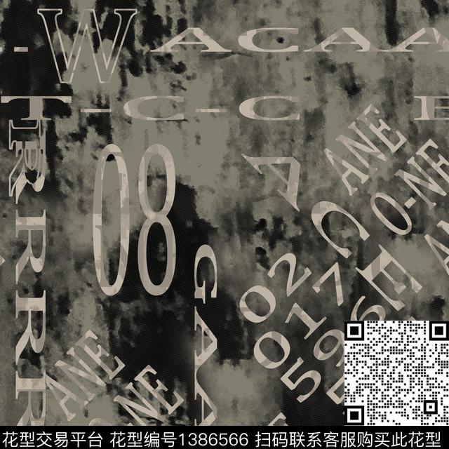 几何字母抽象男装传统印花华亿平台下载（图片编号: 1386566） - 瓦栏（Walan）