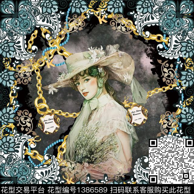 定位花数码华亿平台大牌风数码印花华亿平台下载（图片编号: 1386589） - 瓦栏（Walan）