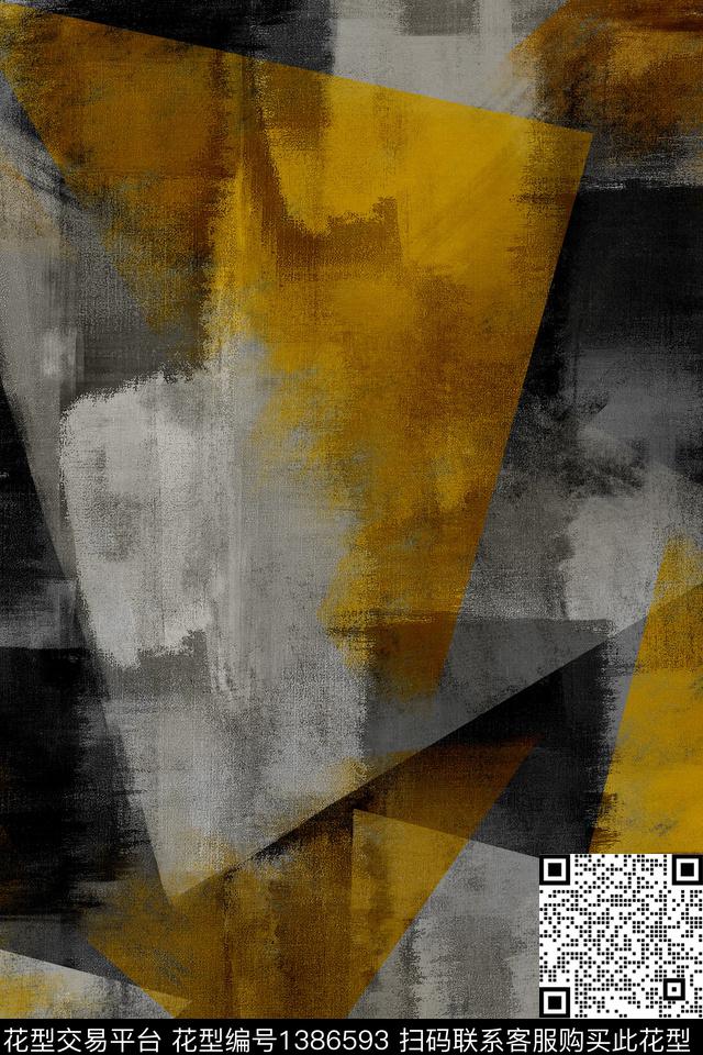 几何时尚肌理数码印花华亿平台下载（图片编号: 1386593） - 瓦栏（Walan）