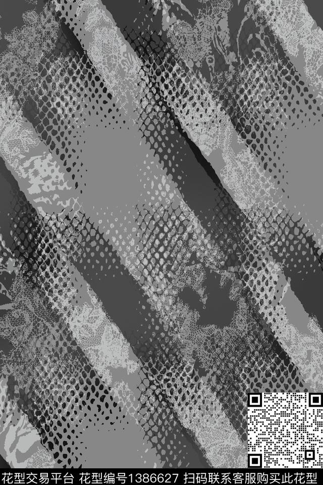 几何男装满版花迷彩传统印花华亿平台下载（图片编号: 1386627） - 瓦栏（Walan）