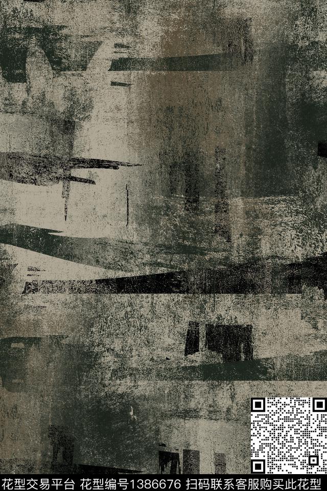 几何男装满版花迷彩传统印花华亿平台下载（图片编号: 1386676） - 瓦栏（Walan）