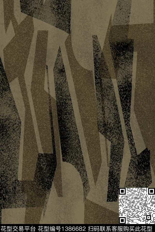 几何男装满版花迷彩传统印花华亿平台下载（图片编号: 1386682） - 瓦栏（Walan）