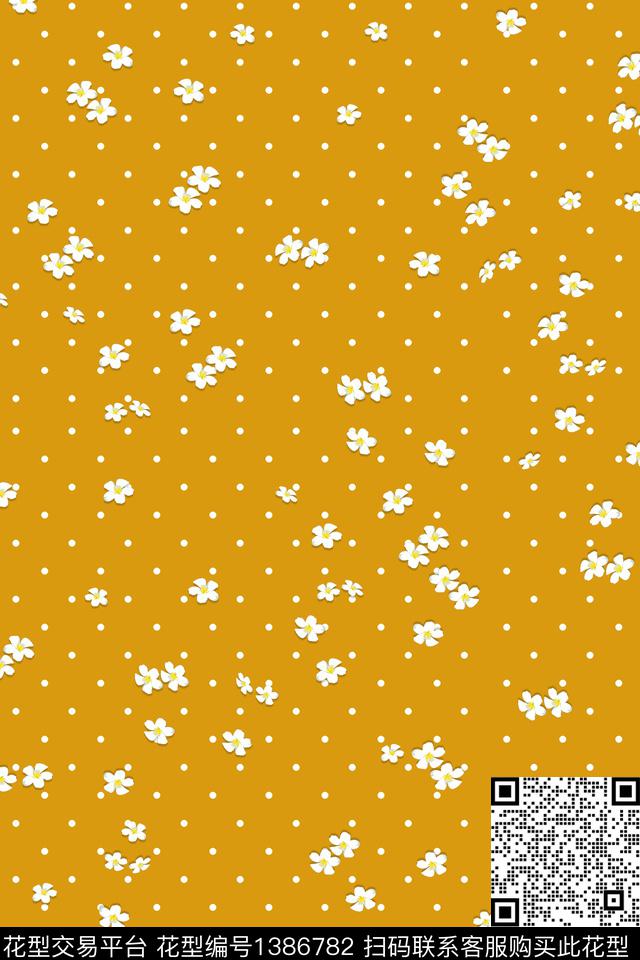 几何花卉大牌风小清新数码印花华亿平台下载（图片编号: 1386782） - 瓦栏（Walan）