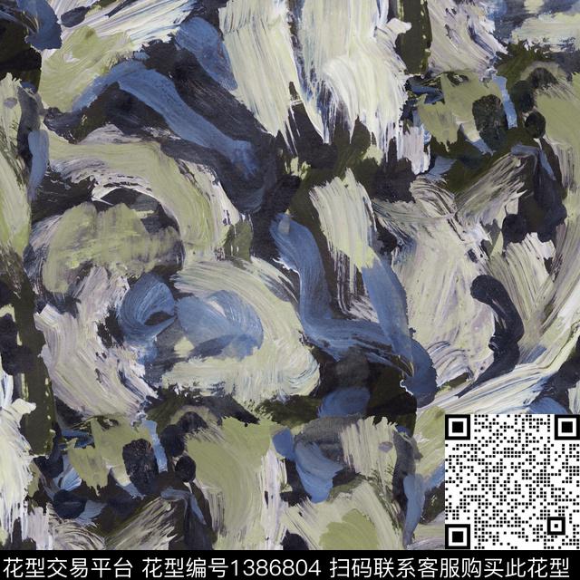 笔触手绘G_STAR数码印花华亿平台下载（图片编号: 1386804） - 瓦栏（Walan）