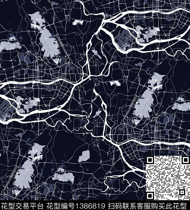 地图map夹克印花数码印花华亿平台下载（图片编号: 1386819） - 瓦栏（Walan）