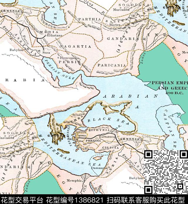 地图map2021春夏数码印花华亿平台下载（图片编号: 1386821） - 瓦栏（Walan）