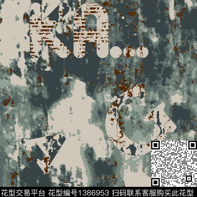 几何抽象男装大牌风传统印花华亿平台下载（图片编号: 1386953） - 瓦栏（Walan）