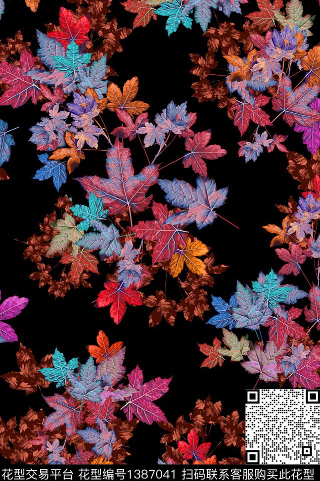 花卉雕印华亿平台中老年传统印花华亿平台下载（图片编号: 1387041） - 瓦栏（Walan）