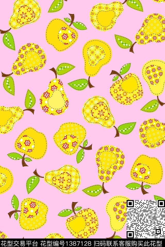 水果苹果童装传统印花华亿平台下载（图片编号: 1387128） - 瓦栏（Walan）