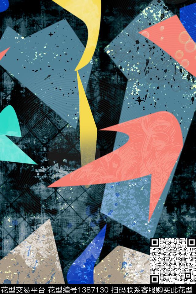 卡通派克服创意数码印花华亿平台下载（图片编号: 1387130） - 瓦栏（Walan）