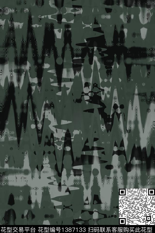 几何男装满版花迷彩传统印花华亿平台下载（图片编号: 1387133） - 瓦栏（Walan）